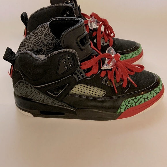 *HP* Nike Jordan Spiz’ike WHITE/VARSITY RED-CLASSIC GREEN - Picture 3 of 16